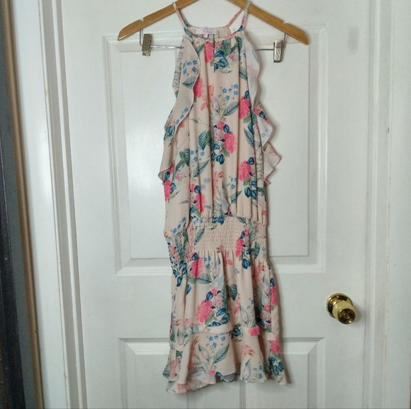 Parker Williame Floral Silk Dress Size S - Picture 6 of 14